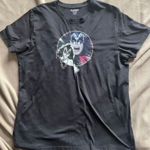 Kiss and Gene Simmons vintage 70s iron on shirt men’s size XL